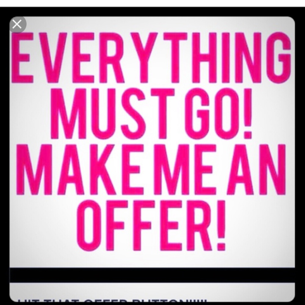 Clear out closet time!! Make me reasonable offers!